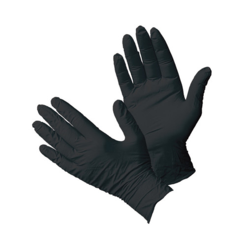 ELASTIC GLOVES NITRILE BLACK