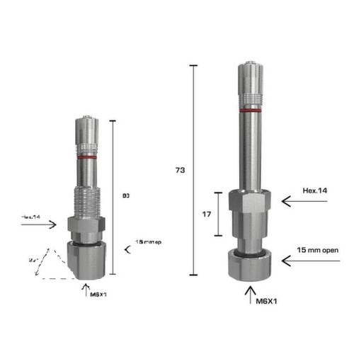 TUBELESS TPMS TPMS VALVE TRUCK